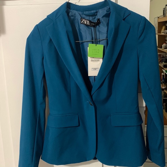 Zara Jackets & Blazers - ZARA Blue Women’s Blazer